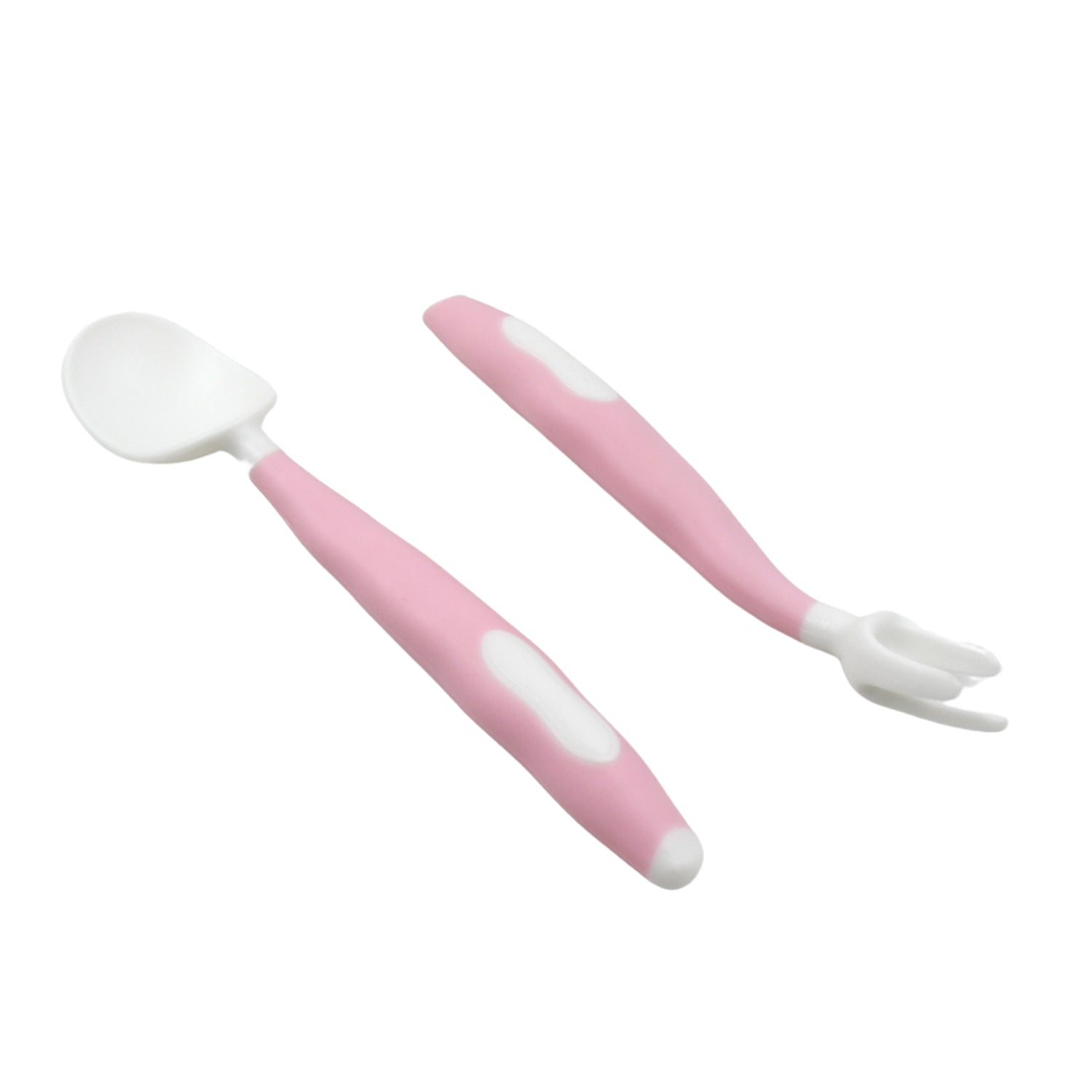 Silicone Bendable Kids Spoon & Fork Set – Toddler Self-Feeding Utensils (2 Pc Set) Silicone Bendable Kids Spoon & Fork Set – Toddler Self-Feeding Utensils (2 Pc Set)